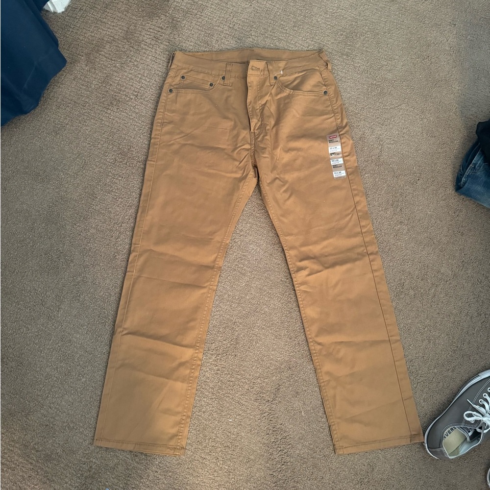 Tan Men’s Levis Straight 505 Jeans